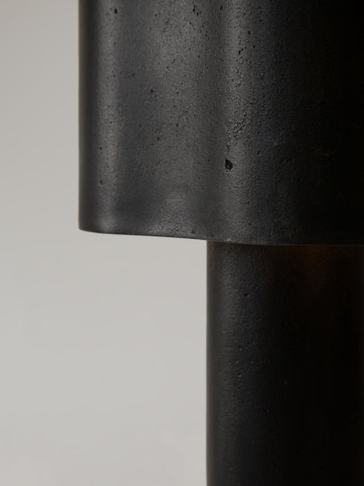 Coy Table Lamp, Blackened Aluminium