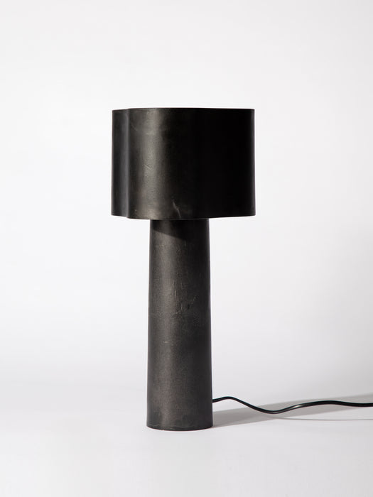 Coy Table Lamp, Blackened Aluminium