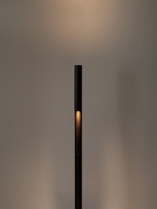 Pivot Floor Lamp, Darkened Brass