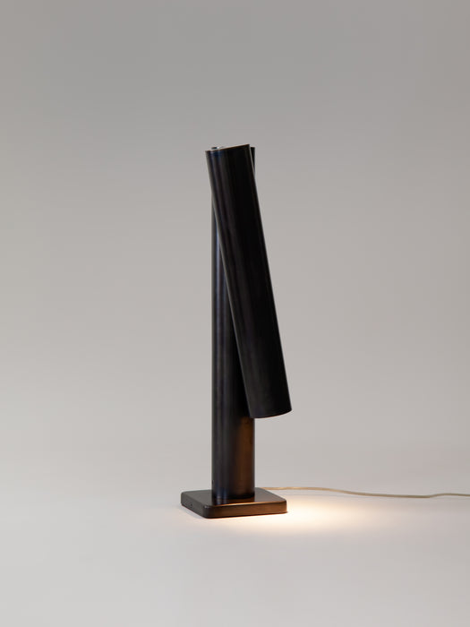 Pivot Table Lamp, Darkened Brass