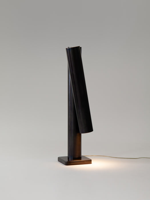 Pivot Table Lamp, Darkened Brass