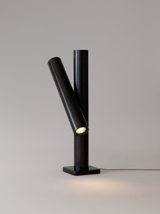 Pivot Table Lamp, Darkened Brass