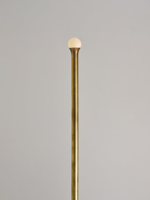 Plum Floor Lamp, Aged Brass