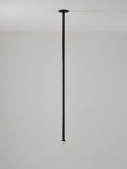 Plum Pendant Light, Darkened Brass
