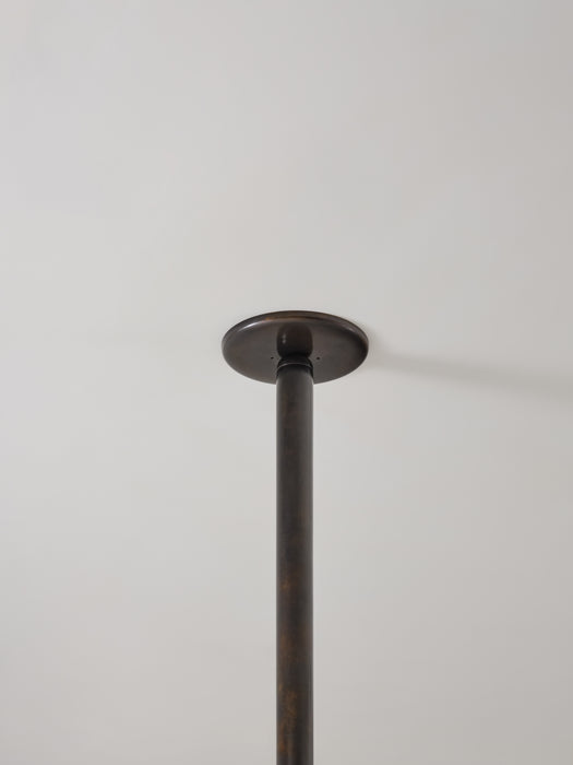 Plum Pendant Light, Darkened Brass