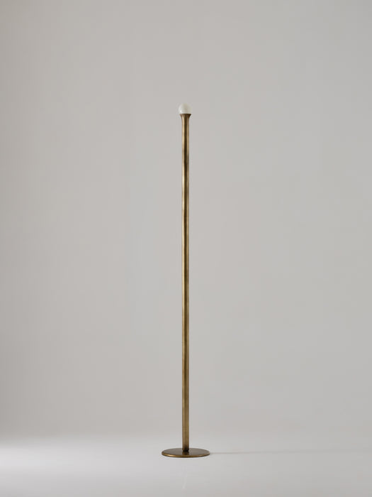 Plum Floor Lamp, Aged Brass